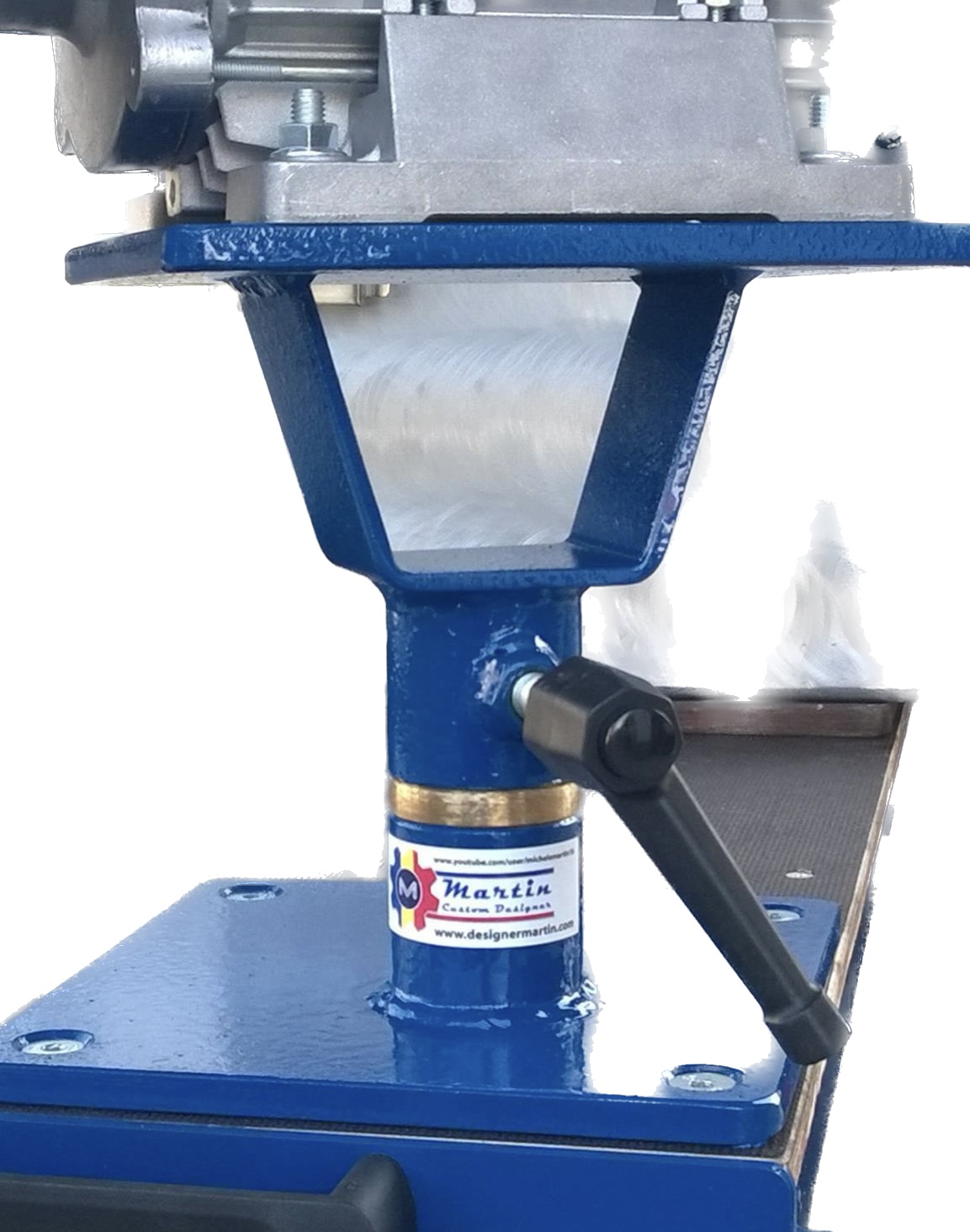 Drehbare halterung fur bandschleifer